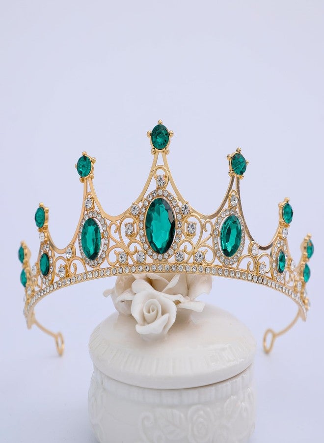 FORSEVEN Crystal Tiaras Birthday Crown for Women Wedding Rhinestones Princess Party Headbands Hair Accessories for Women Halloween Decorations Headband - Image 4